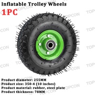 350-4 kartilya Inflatable Wheel Push Cart  Wheels 10 Inch For Trolleys Wheelbarrows