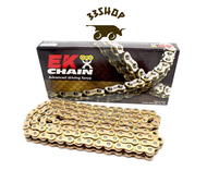 EK โซ่ 520-120L O-RING สีทอง (MADE IN JAPAN) ( มีรับประกันสินค้าทุกชิ้น )