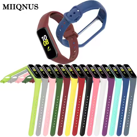 Soft Silicone Strap For Samsung Galaxy Fit 2 SM-R220 Watch Bracelet Replacement Watchband Colorful F