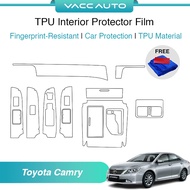 Toyota Camry XV50 ACV50 Transparent TPU Interior Protector Film Scratch Resistant Protective Film VA