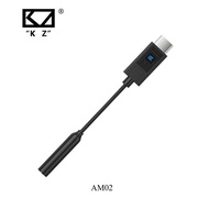 KZ AM02 Portable Digital Earphones Amplifier USB DAC Tuning Type-c To 3.5mm Adapter Cable with DAC C