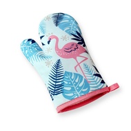 YUEW FLAMINGO Thick Heat Resistant Oven Cooking Gloves / Oven Hand Gloves Baking Microwave Oven Glov