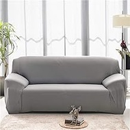 Corner Sofa Cover L Shape Stretch,Solid Color Elastic Sofa Cover Spandex Corner Chair Protector Living Room-Dark_Gray_90-140cm,Furniture Protector for Pets Dogs