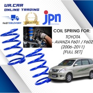 JPN COIL SPRING TOYOTA AVANZA F601 / F602 (2006 - 2011) FULL SET (FRONT / REAR) (LEFT &amp; RIGHT) 100% PREMIUM PRODUCT