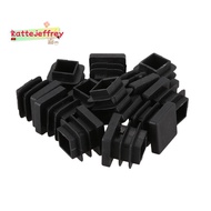 12 Pcs 15mm x 15mm Plastic Square Caps Tube Pipe Inserts End Blanking