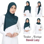 TUDUNG BAWAL LAZY IRONLESS RUFFLE INSTANT TRAVEL MOSSCREPE AWNING 45"