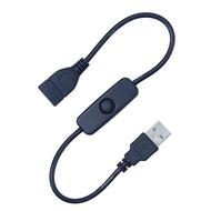 USB Extension Cable with Switch USB Male to Female Extension Cable with Power Switch 0.3 M USB Power Supply