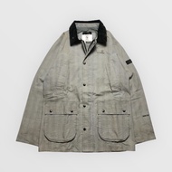 Aigle Gore-Tex Outdoor Mountain Parka Jacket Waterproof Plaid Grey