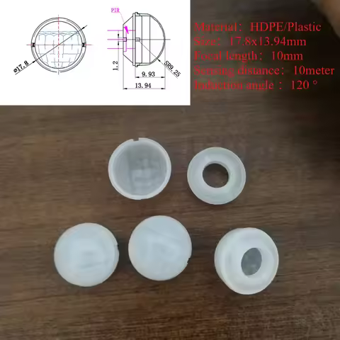 17.8x13.94 Fresnel Lens Infrared Induction 120 Induction Angle 10M Distance PIR High Sensitivity Inf
