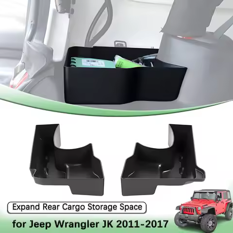 Car Rear Trunk Side Organizer Tray for Jeep Wrangler JK JKU Sahara Rubicon 2011-2017 Trunk Tools Sto