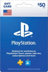 บัตร PlayStation Network PSN Gift Card $50 (for US Account)