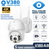 A8 V380 Pro CCTV Camera 1080P HD PTZ 360 Pan Tilt Outdoor Waterproof Night Vision with Two way Audio
