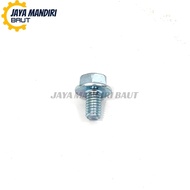 Flange Bolt Bolt 6x10 Key 10 White