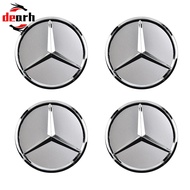 【DRHT 0619】Mercedes Silver Alloy Wheel Centre Hub Caps For For AMG A B C E S M Class ML CLA GLA SLK