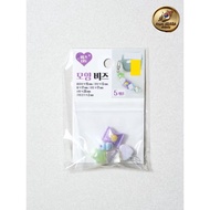 Aurora Iridescent Shaped Beads Set (5pcs) - DIY Craft Jewelry