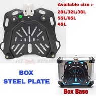 Tapak Top Box Aluminum Alloy Box Base Monorack 28L 32L 36L 45L 55L 65L Steel Plate Accessories Motor