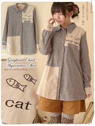 KAWAII GIRL SHIRT KAWAII MORI GIRL SHIRT KEMEJA WANITA IMPORT