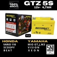 Barang Terlaris Aki Motor Beat Original Gtz5S Aki Kering Berkualitas