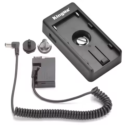 LP-E8 Dummy Battery DR-E8 DC Coupler with NP-F Battery Adapter Plate For Canon EOS Rebel T5i T4i T3i