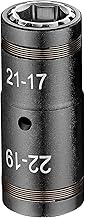 1/2-inch Drive Flip Lug Nut Socket, 4 In 1 Multi-Function Metric, 17MM, 19MM, 21MM, 22MM, W 3-Inch I