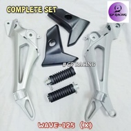 WAVE125X FOOT REST WITH BRACKET BESI KAKI PIJAK WAVE125 X "GP RACING"