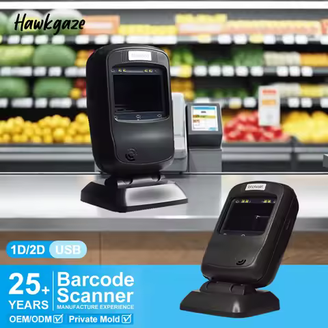 USB Desktop QR Code Scanner CMOS for Android and Linux 2D Barcode Reader with Scanning Stock