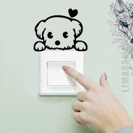 Cute Dog Wall Stickers, PVC Wall Stickers, Love Dog Cat Stickers, Mini, Cute, Unique, Quality