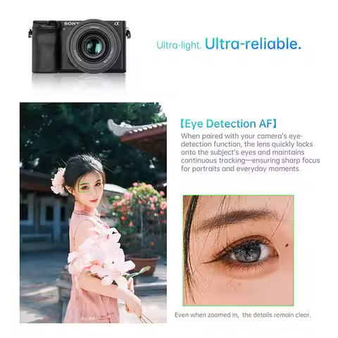 7artisans AF 25mm 35mm 50mm F1.8 APS-C AutoFocus Large Aperture Prime Lens LITE Series for Sony E A7