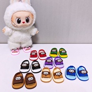 Labubu shoes, canvas sandals 15cm 17cm, canvas universal shoes, dolls 3.7cm, mini sandals