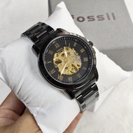 Original Mens Watch Fossil Grant Skeleton Fully Automatic ME3112 Stainless Steel Non-Tarnish Actual 