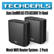 Asus ZenWifi AC CT8 AC3000 Tri-Band Mesh WiFi Router System - 2 Pack