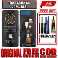 LAYAR FREE/ FREE GLUE + SCREWDRIVER LCD TOUCHSCREEN TECNO SPARK GO 2024 / BG6 TOUCH SCREEN BG6 FULLS