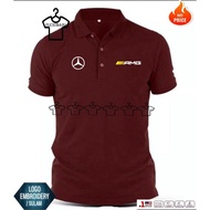 HEBAT [SULAM] MERCED AMG LOGO POLO EMBROIDERY BAJU LELAKI PEREMPUAN POLO TEE!! 100% COTTON MM