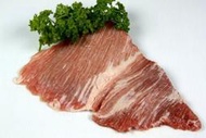 【牛羊豬肉品系列 】二層肉(離緣肉)(豬肉)/約245g±5%~媲美松阪豬的霜降豬肉，肉質軟嫩俗稱二緣肉、雲