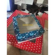 6x6x3 inch (50 PCS/SETS) 50top cover &amp; 50bottom Pastry Box/Cake box/Cookies/Brownies/Cup Cake Box