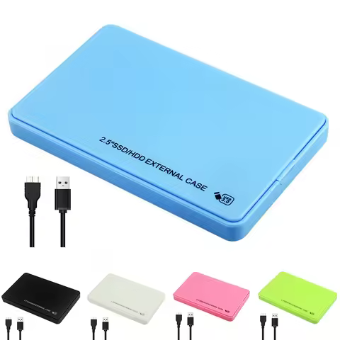 2.5 Inch HDD/SSD Case SATA HDD SSD Enclosure USB3.0 Mobile Hard Drive Case 6Gbps External Hard Disk 
