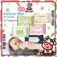 Moo Baby Wipes Wet Tissue Baby 10pcs Fruit Tisu Basah Doorgift Goodies Kahwin Wedding Gift Travel Pack Wet Wipe Baby Cleaning Tisu Basah Borong Murah