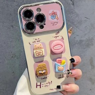 เคส Vivo V40 V30 V29 V27 V23 5G เคส Vivo V40 V30 V27 Pro เคส Vivo V27E Y36 Y27 5G เคส คุกกี้หมีน้อยส