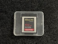 幾乎全新 Sandisk cfexpress type B  512GB