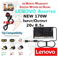 Lenovo New 170W Square Tip Power Adapter ThinkPad compatible with extreme gen1-6/P50-P53/P70-P73/W54