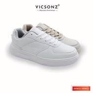 Vicsonz Kasut Wanita Coklat Muda / Putih Women's Shoe VY79111/VY79112 ( Beige/White )