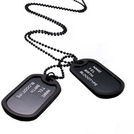 Men's Military Army Necklace Double Army Dog Tags wolferineWanita