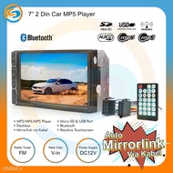 Headunit double din 7 inch mirror link with bluetooth usb mp3 mp4 mp5