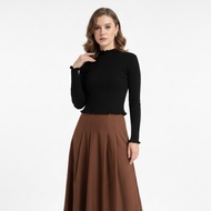 Hestia Lettuce-Edge Ribbed Top