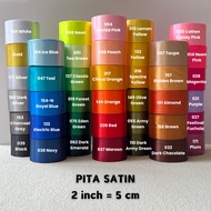 Satin Ribbon 2 INCH = 5 CM | 2" Satin Ribbon 2in Satin Ribbon Imported Satin Ribbon