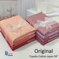 TB21-TB71 Kain Pasang Original Toyobo Cotton Japan Bidang 58' Harga Utk 0.5m German Cotton Egyptian 