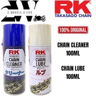 RK TAKASAGO CHAIN MOTORCYCLE 100ML CHAIN LUBE /100ML CHAIN CLEANER 100% ORIGINAL RK TAKASAGO