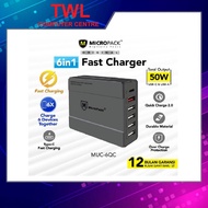 MicroPack Super Fast Charging and Smart Identification USB Charging Station MUC6QC(1Y Warranty)