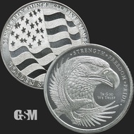 U.S. United States GSM Eagle 1/10 oz .999 Fractional Silver Round 1/10oz