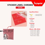 Food Label chromo sticker, box cake chromo sticker, chromo label